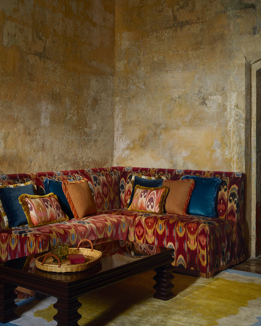 Dining Banquette in Kerala Velvet