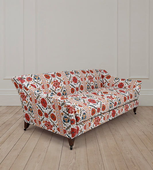 2.5 Seat Fairfax Sofa in Tamarind Antique Red