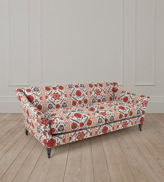 2.5 Seat Fairfax Sofa in Tamarind Antique Red