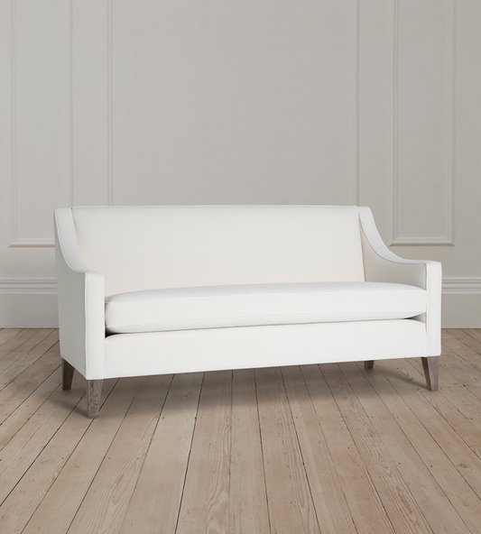 2.5 Seat Claude Sofa in Emile Off White Velvet