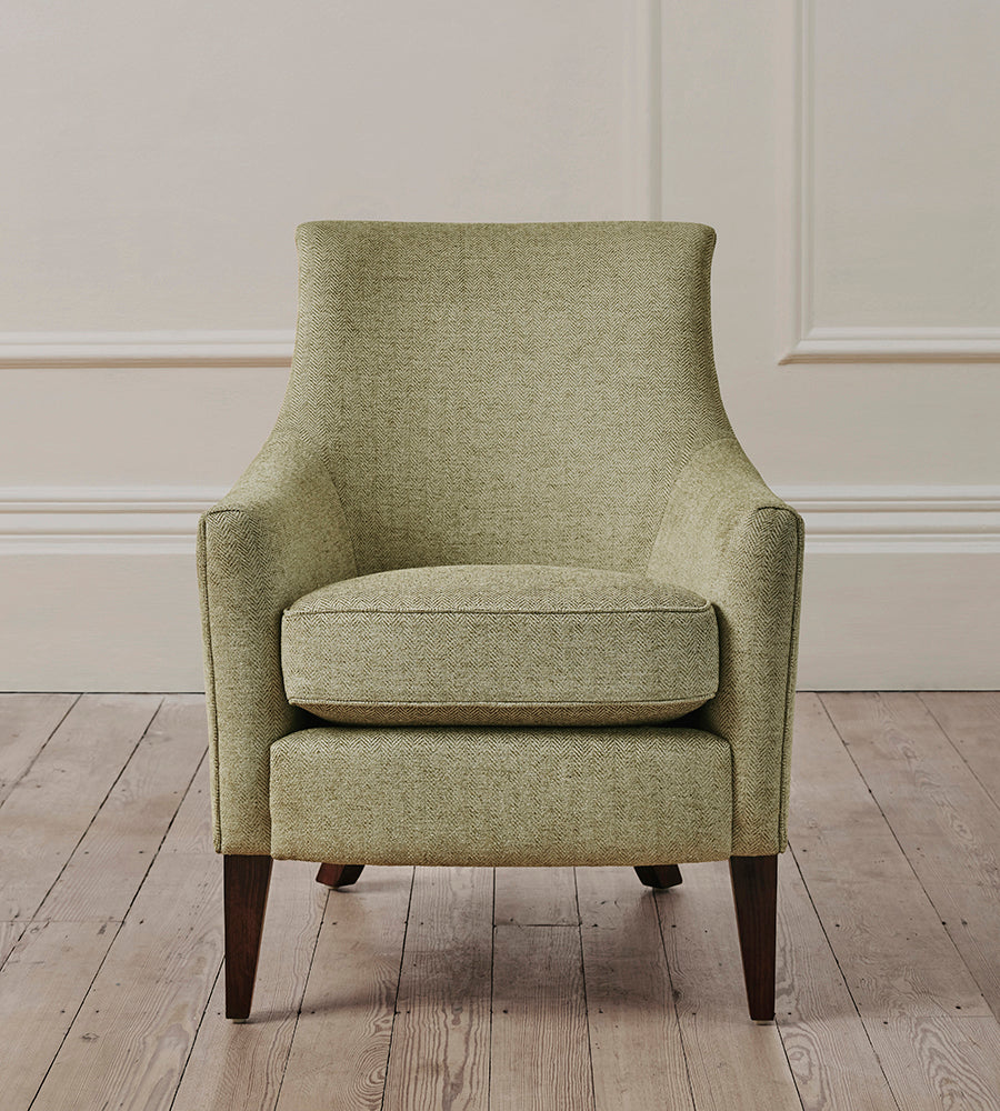 Berkeley Armchair in Herringbone Sage