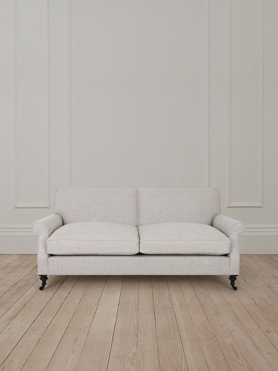 2.5 Seater Windsor Sofa in Linen Herringbone Natural