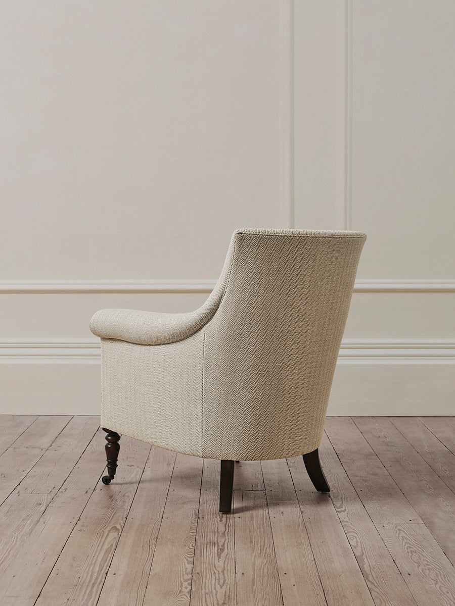 Pollyanna Natural Herringbone Armchair