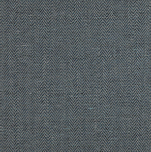 Sample: Blue Linen Herringbone