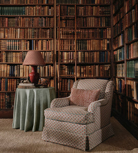 St James Armchair in Fulbrook Red / Green