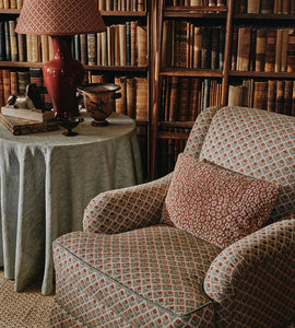 St James Armchair in Fulbrook Red / Green