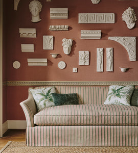 Skirted Fairfax Sofa in Dorney Stripe