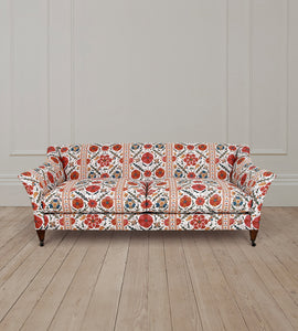2.5 Seat Fairfax Sofa in Tamarind Antique Red