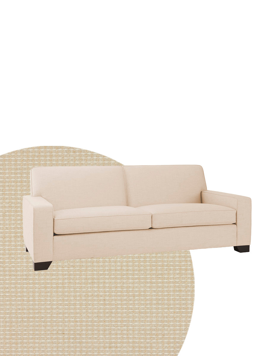 2.5 Seater Manhattan Sofa in Ugi Clay