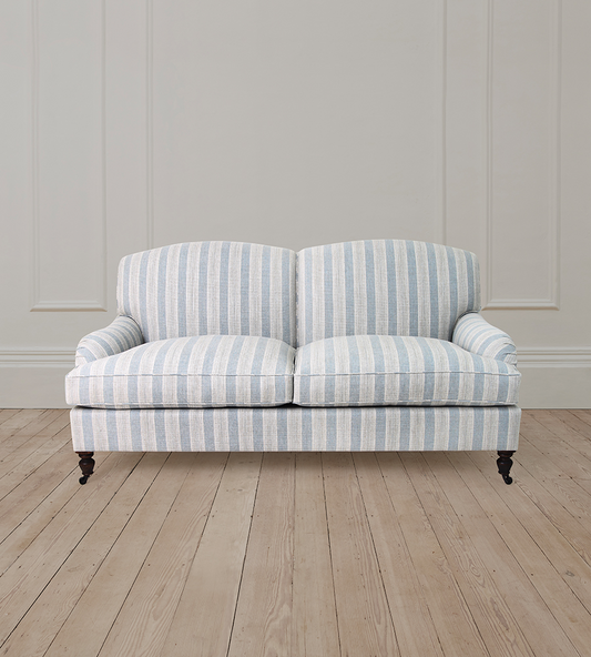 2.5 Seater Stratford Sofa in Olney Stripe Old Blue