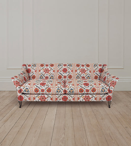 2.5 Seat Fairfax Sofa in Tamarind Antique Red