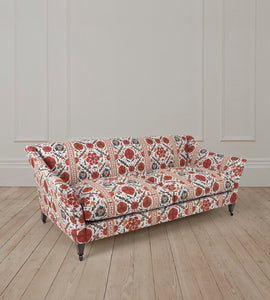 2.5 Seat Fairfax Sofa in Tamarind Antique Red