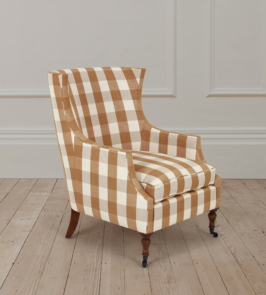 Marbury Armchair in Eaton Check Fawn