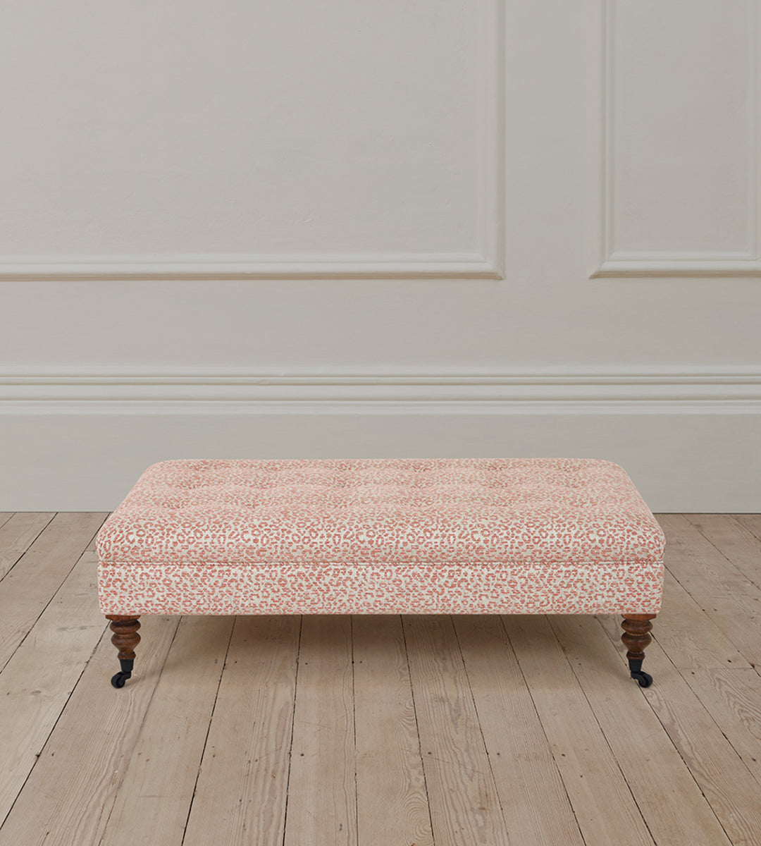 Richmond Rectangle Stool in Baxter Red