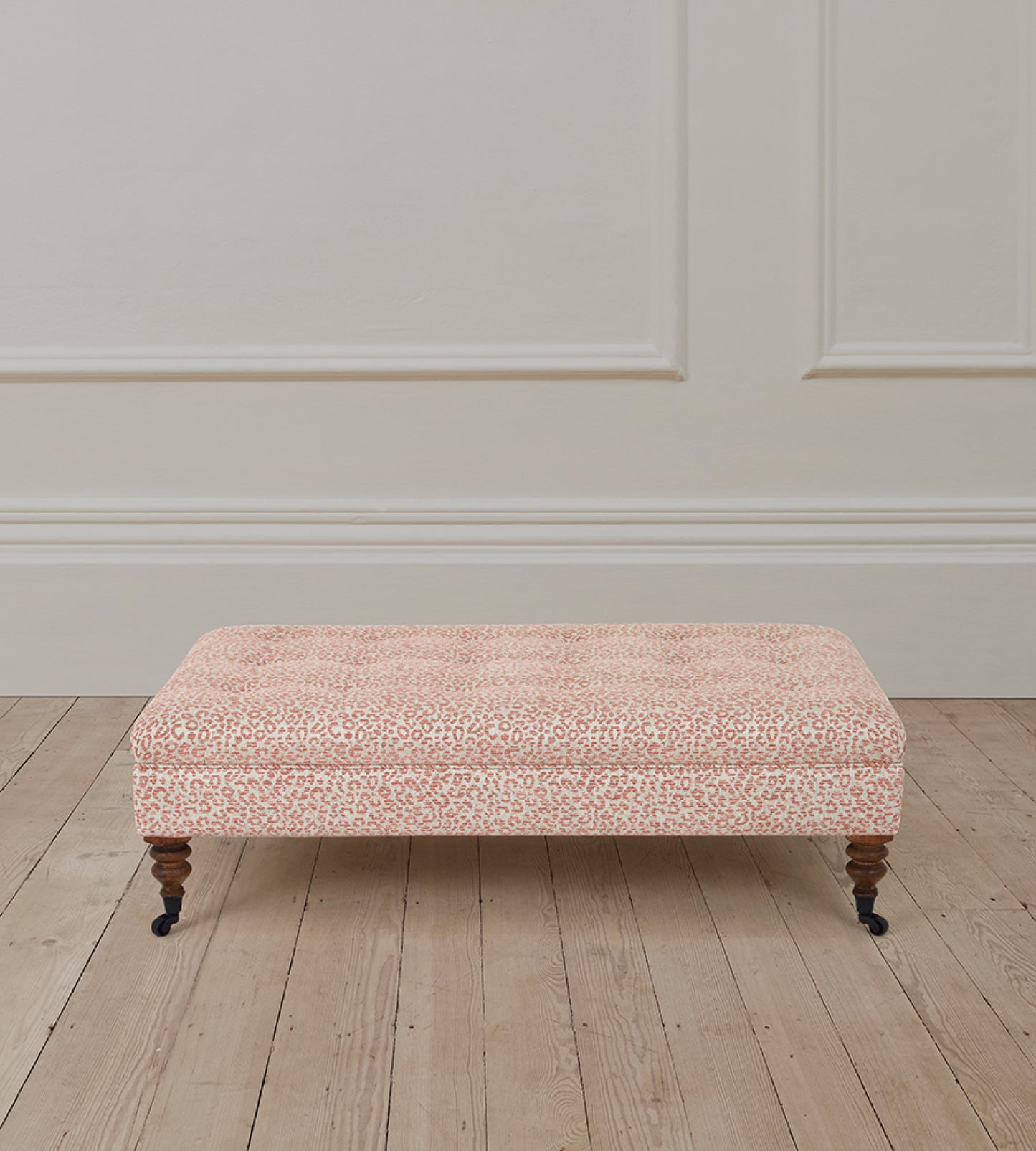 Richmond Rectangle Stool in Baxter Red