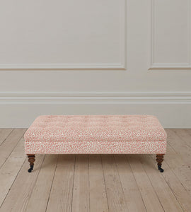 Richmond Rectangle Stool in Baxter Red