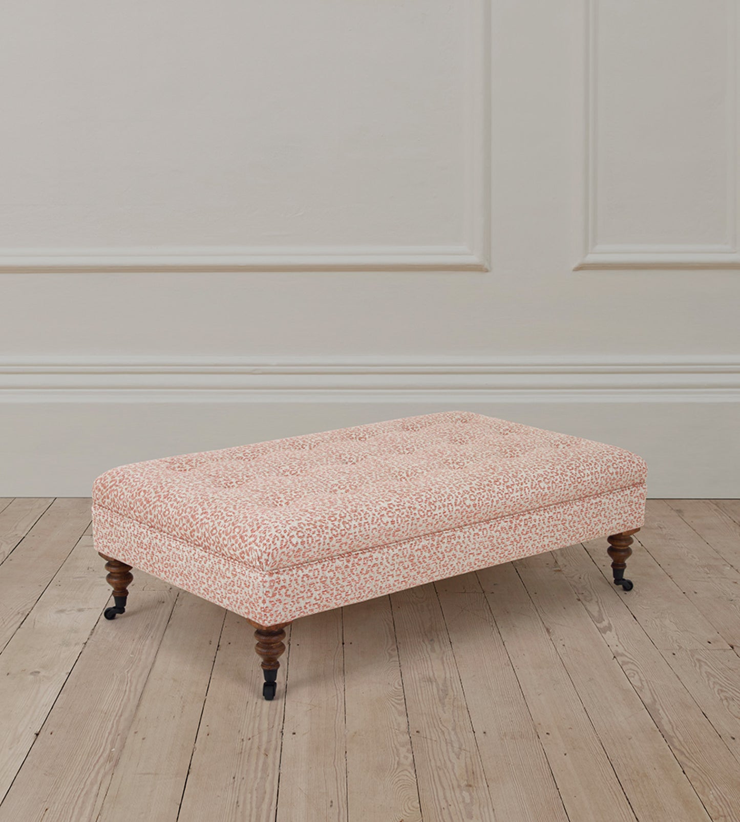 Richmond Rectangle Stool in Baxter Red