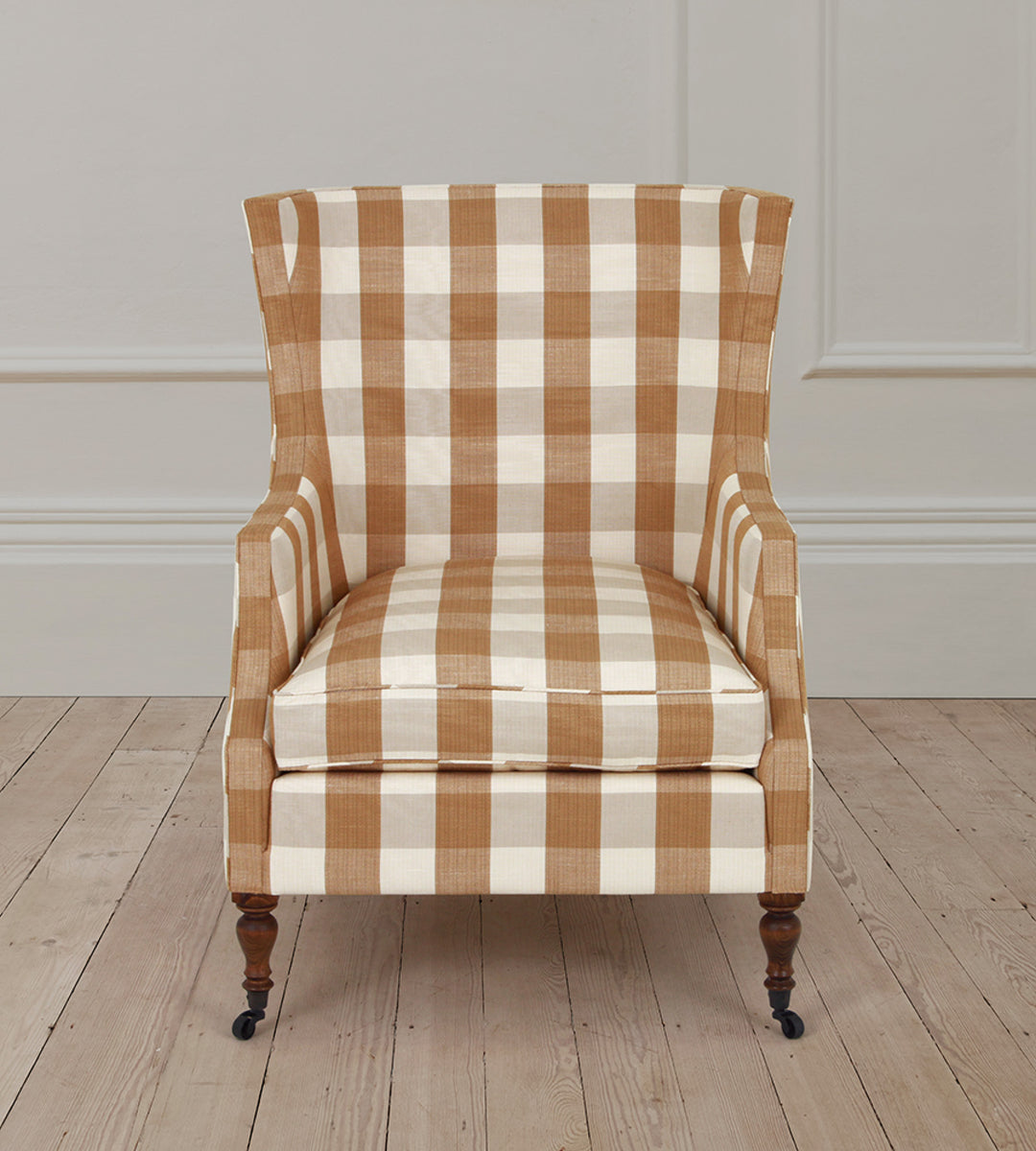 Marbury Armchair in Eaton Check Fawn