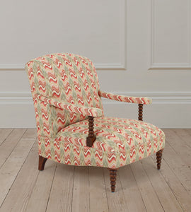 Clancey Armchair in Dexter Red/Green