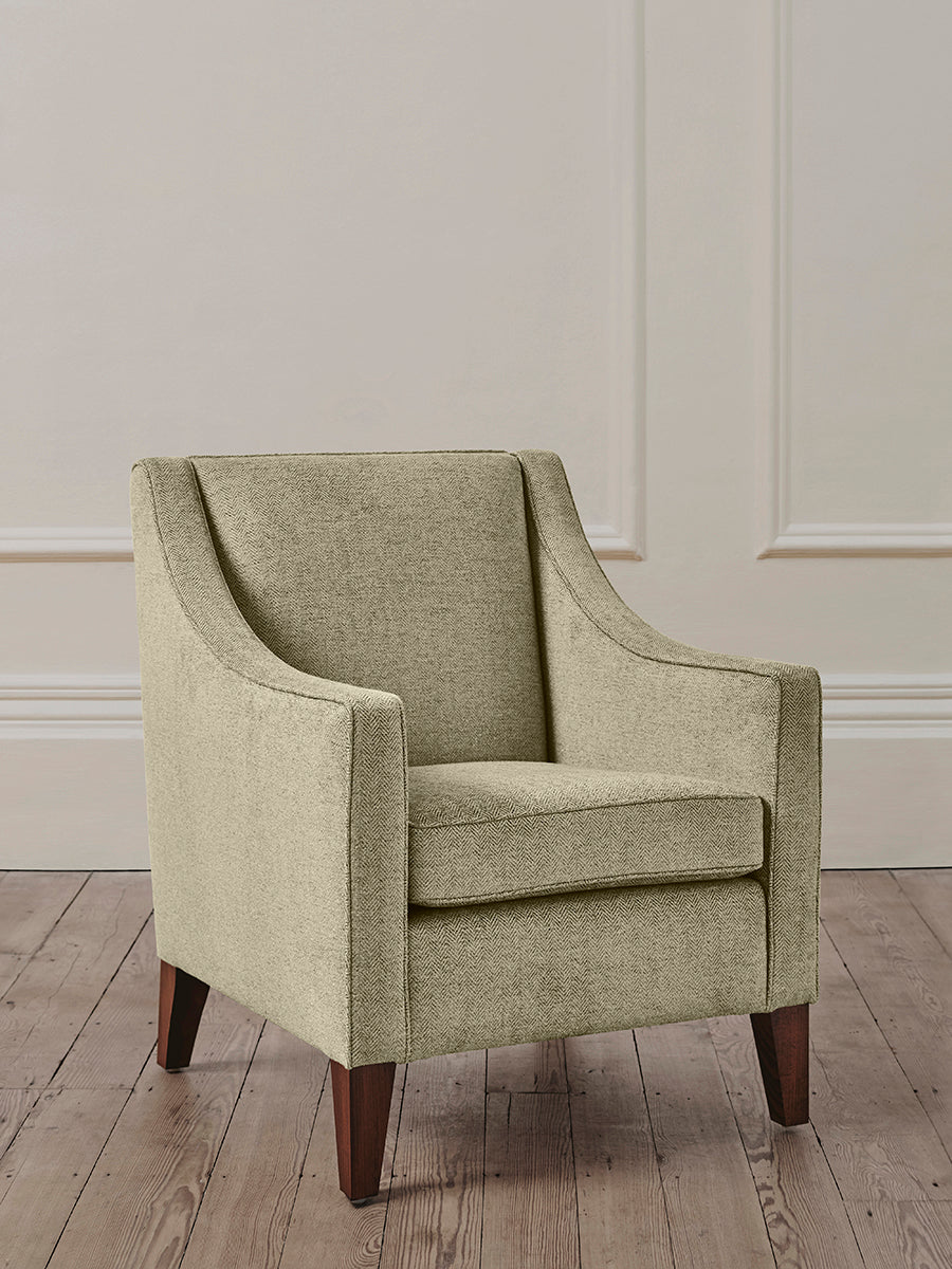 Claude Armchair in Herringbone Sage