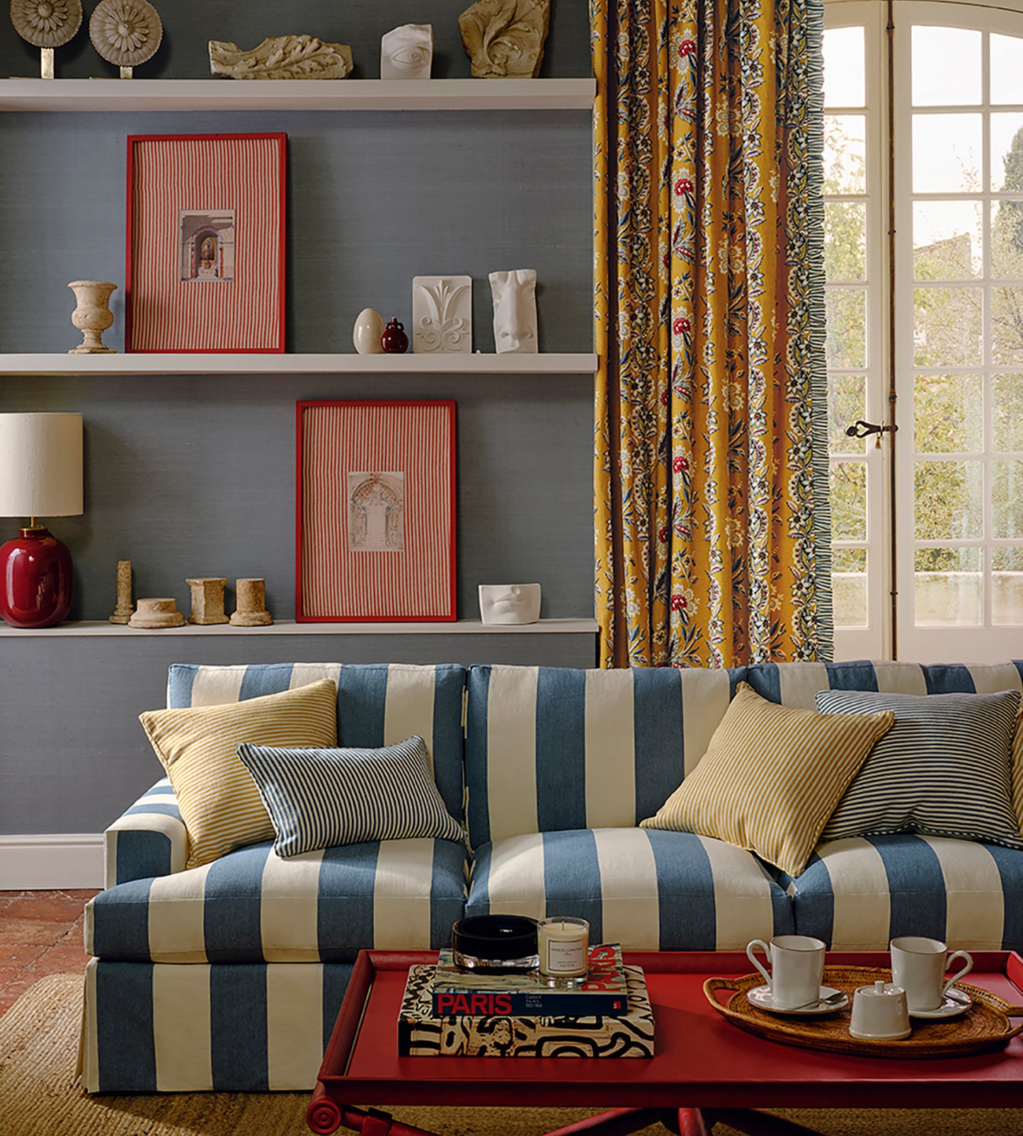 3 Seater Hampton Sofa in Deauville Mer