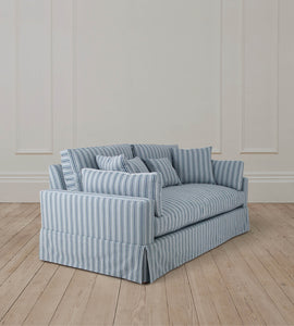 2.5 Seater Eaton Sofa in Amos Stripe Blue
