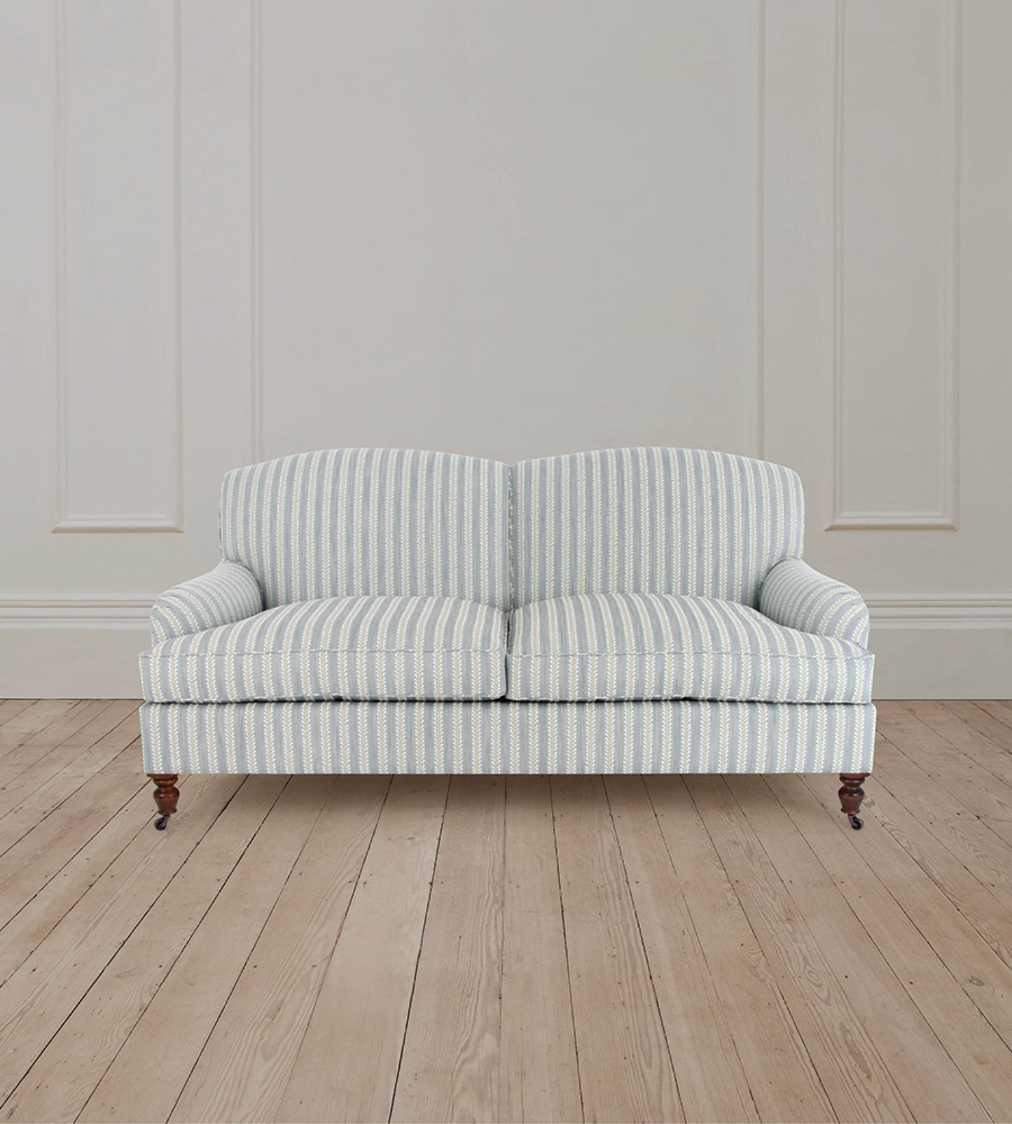 2.5 Seater Stratford Sofa in Bourdon Stripe Old Blue