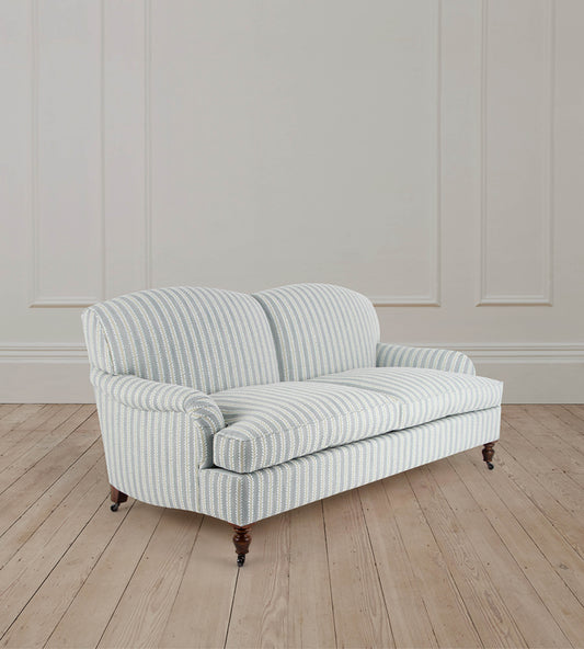 2.5 Seater Stratford Sofa in Bourdon Stripe Old Blue