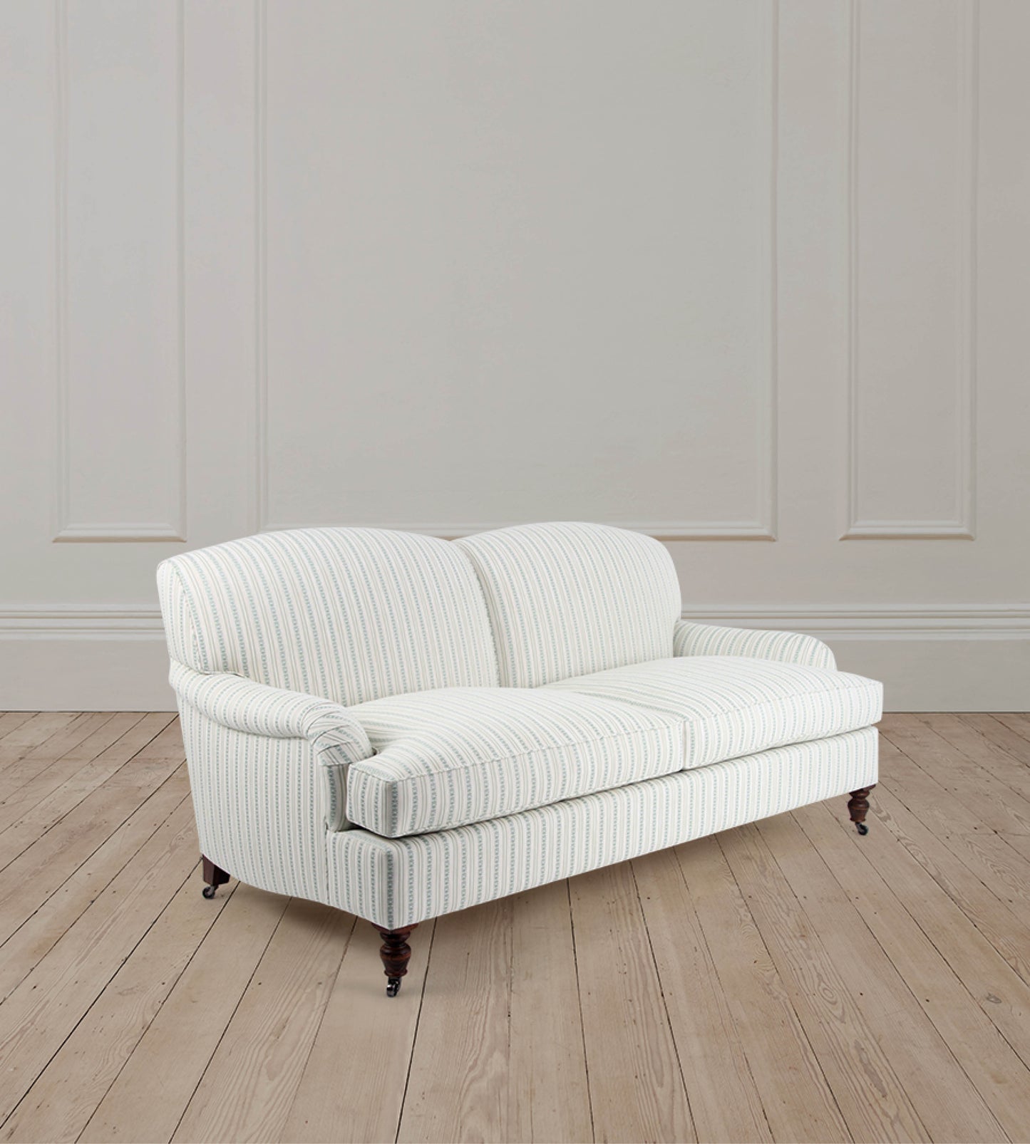 2.5 Seater Stratford Sofa in Seaton Stripe Old Blue