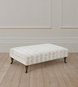 Richmond Rectangle Stool in Clarence Stone