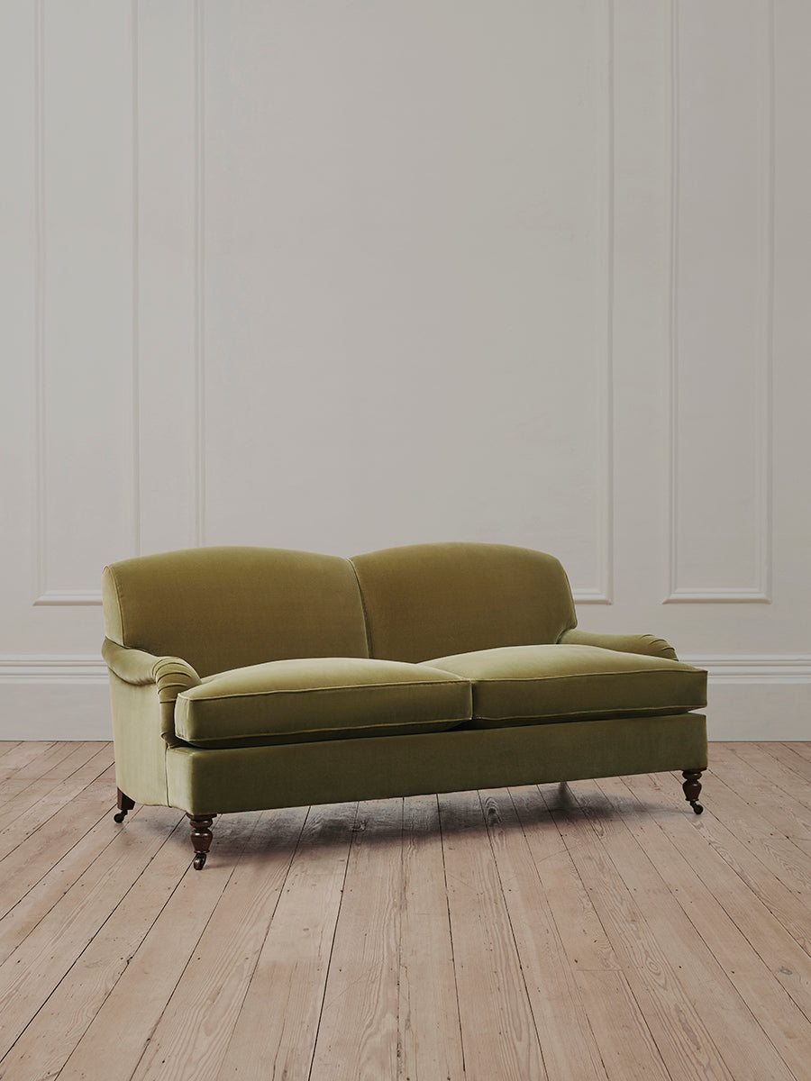 2.5 Seat Khaki Velvet Sofa
