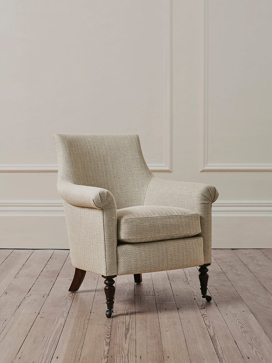 Pollyanna Natural Herringbone Armchair โ Kingcome